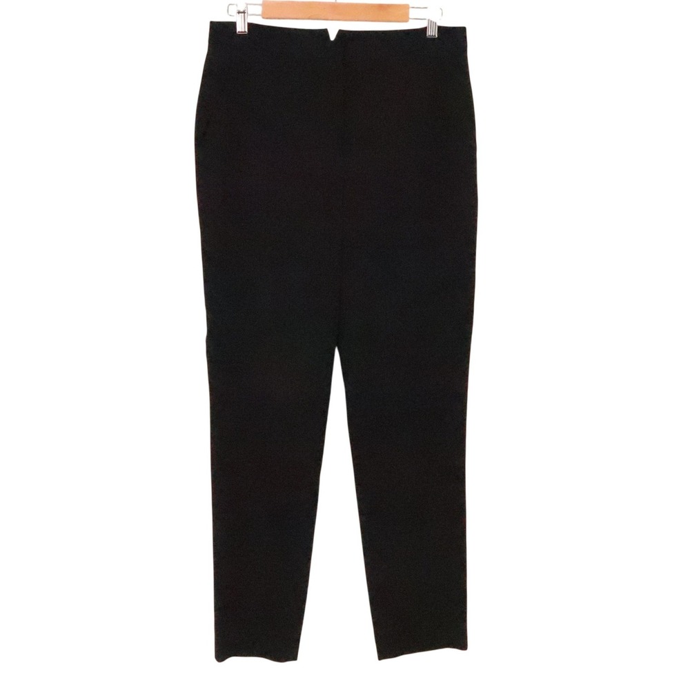BCBGMaxazria High Rise Slim Tapered Dress Pant Womens Size 8 Black Career Office